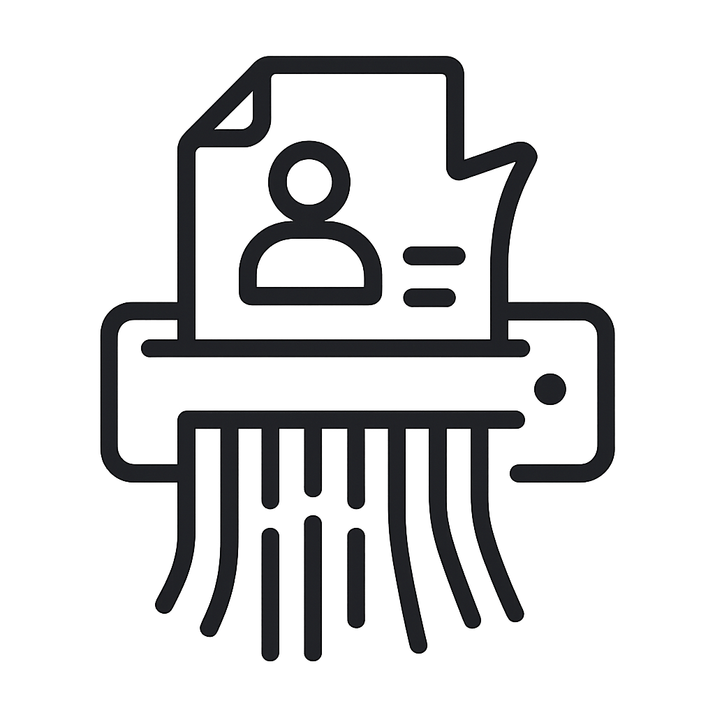 개인정보파기 이미지